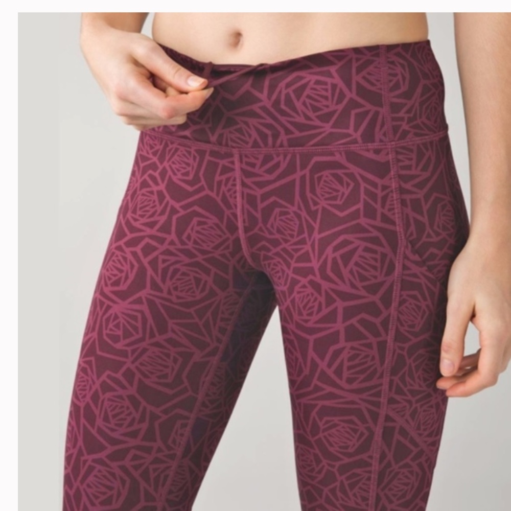 Lululemon Leggings 6 Posey Grape Bordeaux Maroon